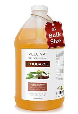 velona Jojoba Oil Bulk - 1 Gallon / 128 fl oz, Cold Pressed, Unrefined