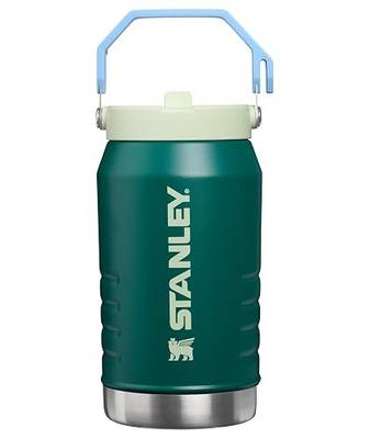 STANLEY IceFlow 2.0 Flip Straw Jug with Handle 64 oz | Twist On Lid and Flip Up Straw | Leakproof for Travel and Sports | Insulated Stainless Steel | BPA-Free | Emerald Honeydew