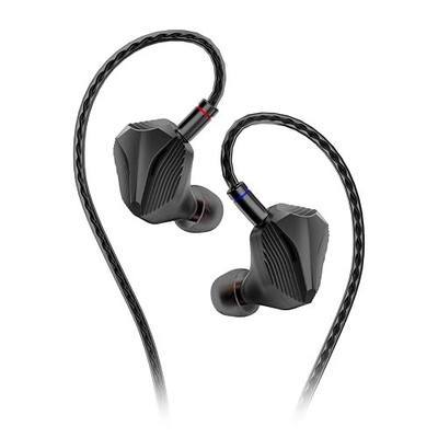 Hidizs MP145 Pro in-Ear Monitors, WDC Coengineered, 14.5 mm Planar IEMs, Ergonomically Optimized Design, Upgraded 4-Core 6N OFC Cable, Exclusive Sea Anemone Eartips & Leather Case, 3.5 & 4.4mm, Black