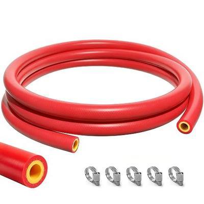 1/4" ID-5Ft(ID 6mm) Heater Hose Enhanced Double Layer Hand-Knitted Coolant Radiator Vacuum Silicone Line, Reinforced High Temperature Reinforced