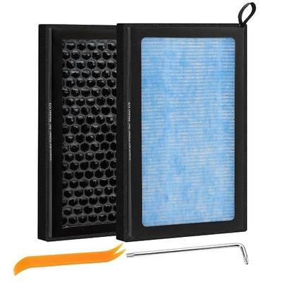Vitog 2PCS Tesla Model 3 & Model Y Cabin Air Filter Accessories, H13 HEPA Filter Replacement with Premium Activated Carbon, 4-Stage Filtrtion Structure (2016-2025)