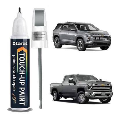 for Chevrolet Sterling Gray Metallic(GXD/WA130H) Touch Up Paint Pen | 2-in-1 Quick & Easy Car Scratch Repair Kit, OEM Exact Match Paint for Silverado/Equinox EV/Tahoe/Colorado/Blazer/Express