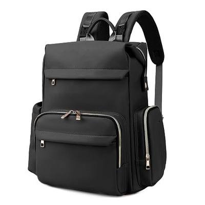 Large Capacity Diaper Bag Backpack with Changing Pad, Waterproof Baby Travel Backpack for Parents-Black