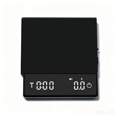 Mini Coffee Scale with Timer, Rechargeable Digital Kitchen Scale 0.1g Precision for Pour Over Espresso, Type-C Charging, Portable Coffee Weighing Scale with Backlit LCD Display(Black)