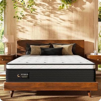 Medium Firm Full Mattress, 10" Hybrid | Zoned Pocket Coils & Gel Memory Foam, Reduced Sinkage, Pressure Relief & Motion Isolation, CertiPUR-US Foam, 365-Night Trial