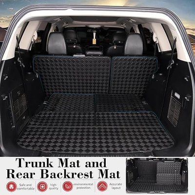 Cargo Mat for 2019-2026 BMW X7 7 Seats Trunk Mat & 2ND+3RD Row Rear Backrest Mat, All Weather Rear Cargo Liner Back Seat Cover Protector