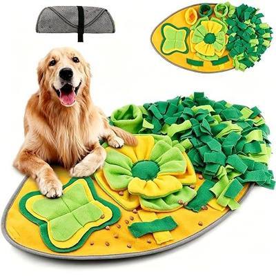 Snuffle Mat for Dogs and Cats, Interactive Nosework Feeding Puzzle Toy, Encourages Natural Foraging Skills, Stress Relief, 28 x 16 Inch