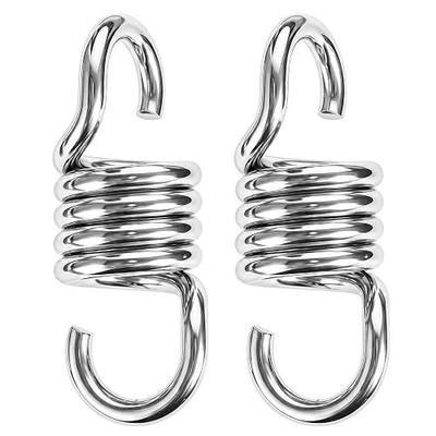 Aheucndg Heavy Duty Hammock Chair Spring, 2 Pack 1100LBS Porch Swing Spring Hook for Outdoor Indoor Activity of Porch Swings Hanging Chairs Hammock Hanging Kit.