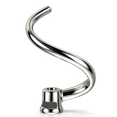 Stainless Steel Spiral Dough Hook Replacement for KitchenAid | Fits 4.5/5QT Tilt-Head Mixers, Dough Hook Attachment for Kitchenaid, Dishwasher Safe, Ideal for Bread, Pizza & Sourdough