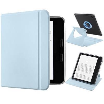 Magnetic Detachable 2-in-1 Stand Case with Anti-Slip Grooves for 7" Kobo Libra 2 (2021 Released), Slim PU Shell Case with Auto Wake/Sleep, Light Blue