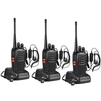 Walkie Talkie Long Range for Adults Handheld Radio Pack of 3 | 16 Channel cruise walkie talkies Rechargeable Handheld Two Way Radios for Outdoor Hunting Family