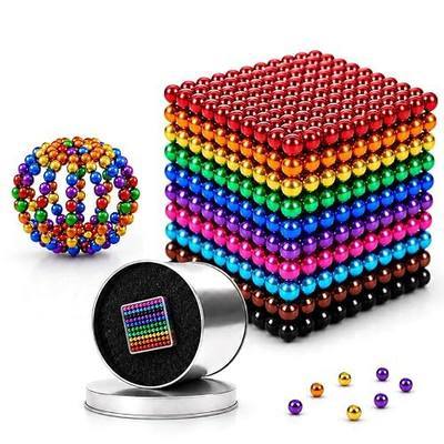 3MM-1020PCS Magnet Ball Adult Desk Building Fidget for Stress Relief, Magnetic Office Hand Fidget Putty Slime Tool for Age 18+ (1020)