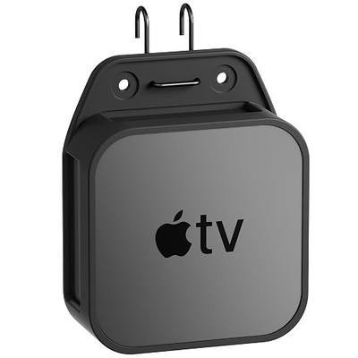 Silicone TV Mount Compatible with All Apple TV Generations (Including 4K Models) –No-Drill Wall Mount Behind TVs Bracket, TV Holder,Anti-Scratch