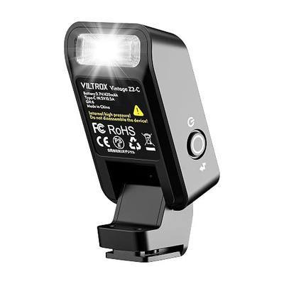 VILTROX Mini Foldable TTL Camera Flash for Canon (Z2-C for Canon) | Pocket-sized foldable flash with raised head, TTL auto, 5 manual levels, USB-C rechargeable, 700 flashes, 2s recycle.