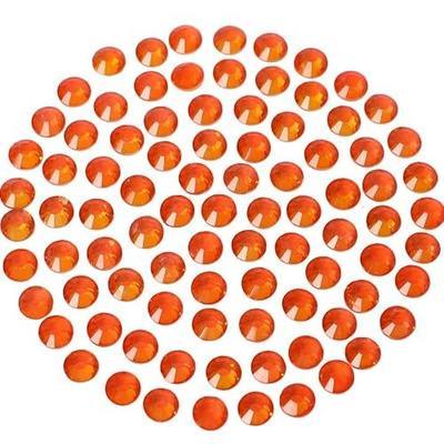 Flatback Glass Crystal Rhinestones Rounds Gems for Bedazzling Nails Art Crafts Decorations Clothes Shoes(SS12 1440pcs, Opalite Orange)