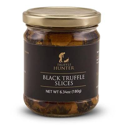 TruffleHunter, Black Truffles Slices 6.34oz | Black Truffle carpaccio | Premium black truffles made from real truffle mushrooms, with delicate truffle slices and rich truffle carpaccio for chefs.
