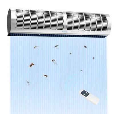 36'' Stainless Steel Wall-Mounted 2-Speed Air Curtain for Home | Stainless steel air curtain keeps pests out, 2 adjustable speeds, strong airflow for home & store use