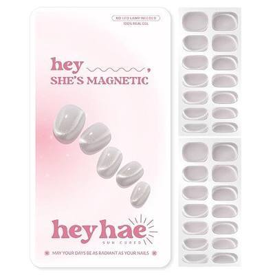 Heyhae Semi Cured Gel Nail Strips Salon Quality - Hey, She's Magnetic