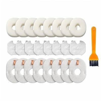 8pcs Filter Kit for Shark Rocket Vacuum HV300 HV301 HV302 UV450 - #XFFV300 | Fits HV305, HV310, HV292, HV303, HV308, CS100, QS301 & QS302; foam, felt and post filters plus cleaning brush for easy upkeep
