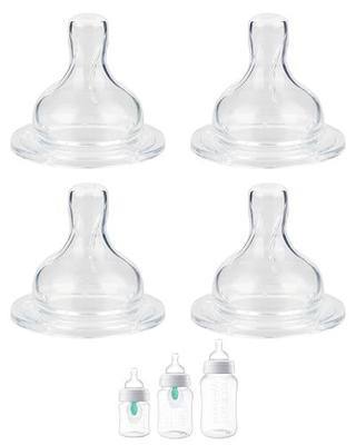 Silicone Nipple for Philips Avent Anti-Colic Baby Bottles, Flow 4, 6m+, Extra Fast Flow, 4 Pack