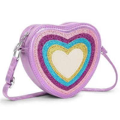Heart Toddler Purse for Girls, Birthday gifts for Kids girls age 3-8 | Sparkly Look, Adjustable Shoulder Strap, Lightweight Toddler Travel Essential