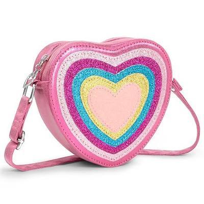 Heart Toddler Purse for Girls, Birthday gifts for Kids girls age 3-8 | Sparkly Look, Adjustable Shoulder Strap, Lightweight Toddler Travel Essential