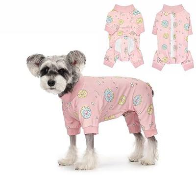 Long Sleeve Dog Surgery Recovery Suit for Small Medium Dogs After Surgery,Onesie Dog Pajamas for Shedding Prevent Licking Surgical Wound(with Zipper)