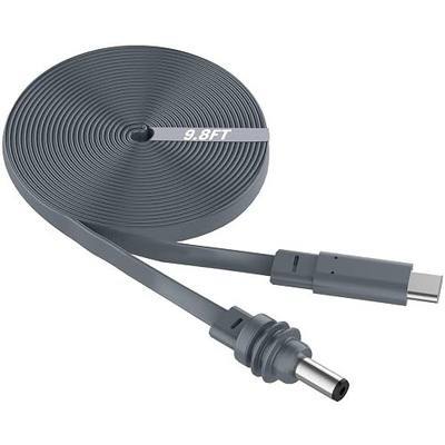 Starlink Mini USB C to DC Power Cable 9.8FT/3M,Flat 100W USB Type-C to DC5521 Power Cord for Starlink Mini, Waterproof Outdoor Cable, Compatible with 100W+ Power Bank & PD Charger