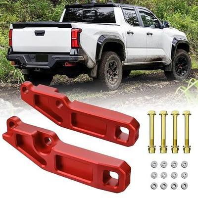 Rear Recovery Points for Toyota Tacoma 2024 2025 2026 OEM PT989-35245-03,Rear Tow Hooks Compatible with Toyota Tacoma Accessories 2024-2026 (Red)