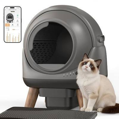 Smart G1 Automatic Self Cleaning Cat Litter Box for Multiple Cats | Self-Cleaning Litter Box, Safety Sensor Anti-Pinch, APP Control, Ultra-Quiet, Kitten Mode, Child Lock, Odor Free w/ Mat Liner