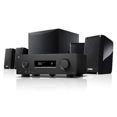 Yamaha YHT-4970U 5.1-Channel Home Theater System - Dolby Atmos 4K120 8K AV Receiver, 5 Speakers and Powered Subwoofer - HDMI eARC, Bluetooth Wireless Streaming