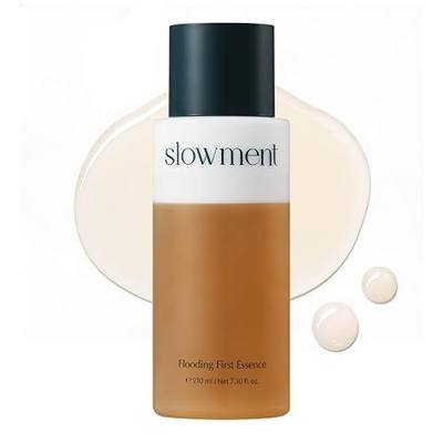 Flooding First Essence – Korean Hydrating Facial Essence for Glass Skin, Lightweight First-Step Skincare for Dry & Sensitive Skin, Deep Moisture & Glow Booster, 210ml