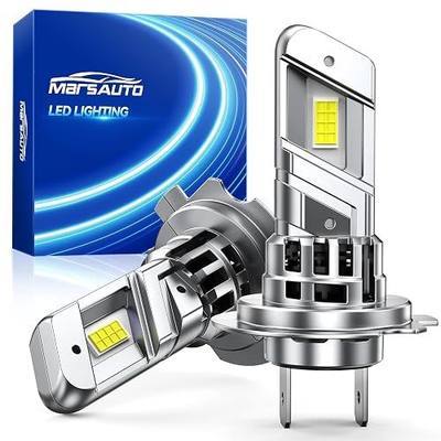 Marsauto M2P Series H7 LED Bulbs, 1:1 Mini Size H7 Light Bulbs, 50,000LM Ultra Bright 6500K Fog Light, No Adapter Required, Plug and Play Replacement, Pack of 2