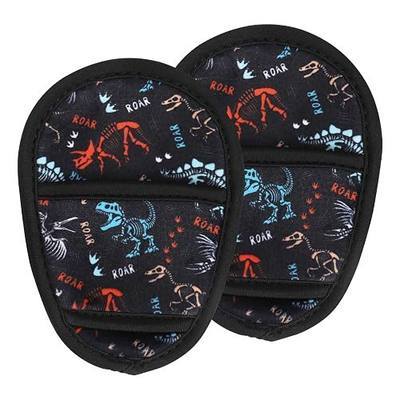 POVESTE 2-Pack Stroller Seatbelt Crotch Area Pad, Universal Pram Belt Cushion for Kids, Pushchair Seat Belt Buckle Area Covers, Stroller Accessories for Boy Girl.