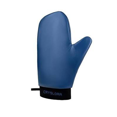 Self Tanning Mitt, Zero Absorption Reusable Leather Mitt for Streak-Free Even Application, Dark Blue Stain Resistant, Body Face Lotion Mousse Spray