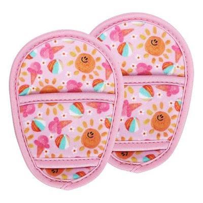 POVESTE 2-Pack Stroller Seatbelt Crotch Area Pad, Universal Pram Belt Cushion for Kids, Pushchair Seat Belt Buckle Area Covers, Stroller Accessories for Boy Girl.