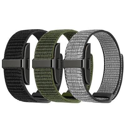 WolliLe 3 Pack Nylon Sport Bands Compatible with Hume Health Band Replacement Strap, Soft Breathable Adjustable Wristband for Hume Bands Fitness Tracker Women Men