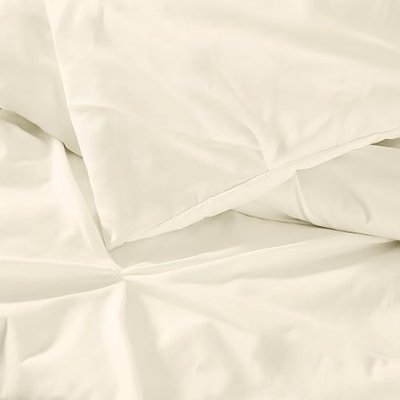 TRULY SOFT Pleated Vanilla Full/Queen Comforter Set