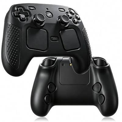Protective Case Compatible with 2026 Steam Controller 2, Soft Silicone Case Skin Cover, Anti-Slip Shockproof Black Shell for Full Protection, Steam Controller Accessories