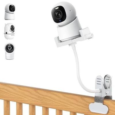 Universal Flexible Baby Monitor Mount for HelloBaby HB6550/6560,Infant Optics,Nanit Pro&Flex Stand,VTech VM819/VM901,Momcozy,Owlet,eufy,Babysense,Baby Clip Mount Without Tools or Wall Damage