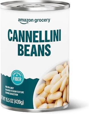 Amazon Grocery, Canned Cannellini Beans, 15.5 Oz (Pack of 6)