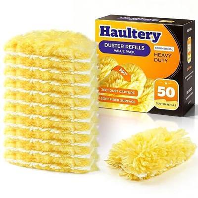 50 Count Heavy Duty Duster Refills Compatible with Swiffer Dusters | 360° All-Around Unscented Disposable Microfibre Dusters, Multisurface Indoor Cleaning for Fans, Blinds, Corners, Refills Only