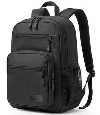 Black Backpack for Men, School Backpack for Teen Boys, Lightweight Back Pack Fits 15.6 laptop,Bookbag with Multiple Pockets, Ideal for Middle High School, College, Work, Travel