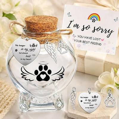 Pet Fur Keepsake, Dog Cat Hair Keepsak Sympathy Memorial Gifts | Dog Fur Keepsake for Loss of Dog, Cat Fur Keepsake Memorial Gifts for Loss of Cat, Dog Ashes Keepsake Pet Loss Sympathy Gift