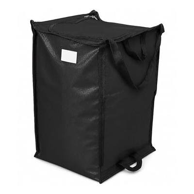 DURASACK XL 48-Gallon Zipper Top Heavy Duty Storage Tote Bags, Black | Rugged Woven Polypropylene Moving Bag, Reusable Self-Standing Design, Holds up to 500 Pounds