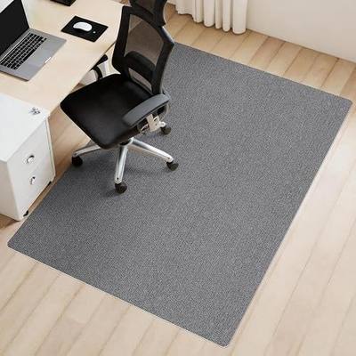 Sycoodeal Office Chair Mat for Hardwood Floor,Slip Resistant Floor Mat for Rolling Chairs,Easy to Clean,Large Floor Protector Office Computer Gaming Chair,Grey(36"x55")