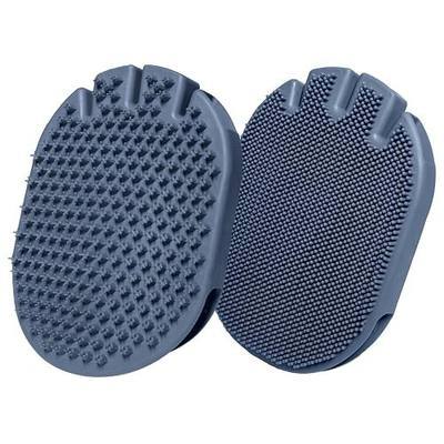 Pet Bathing Glove for Dogs & Cats, 1-Pack Dual-Sided Silicone Dog Bath Brush with Pre-Bath Massage Bumps and Shampoo Lathering Bristles, Cat Grooming Mitt for Shower Cleaning and Loose Fur