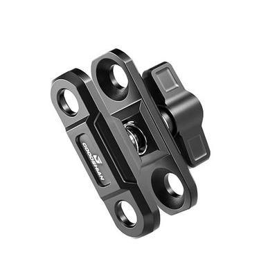 20mm Ball Mount Dual Socket Arm, Aluminum Alloy Pea Pod Mount Adapter, Adjustable Heavy Duty Ball Connector for Car Mount, Phone Holder, Action Camera, Motorcycle & Desk Mount Accessories