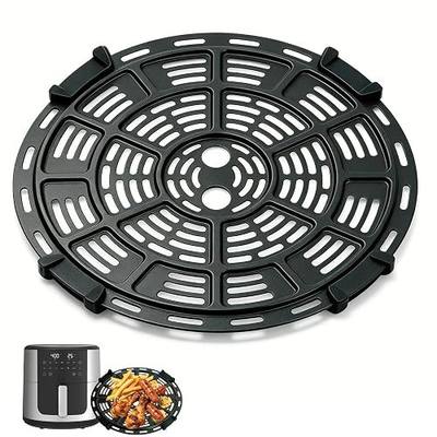 Round Air Fryer Grill Pan for Bella Pro Series 8QT Touchscreen Digital Air Fryers, Premium Grill Crisper Plate Tray Rack Grate Grid Shelf for Round 8QT Bella Air Fryer, Dishwasher Safe