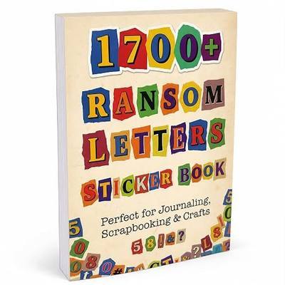 1700+Pcs Alphabet Sticker Book for Scrapbook Album, Ransom Note Stickers No Repeats, 32 Sheets Magazine Letters Die-cut for Junk Journal Supplies, Large stickers for Scrapbooking Card Making DIY Craft